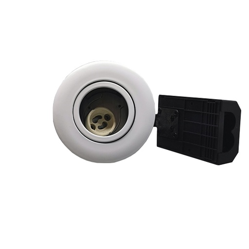 [8865] Pro indbygningsspots m/GU10 fatning - rund mat hvid