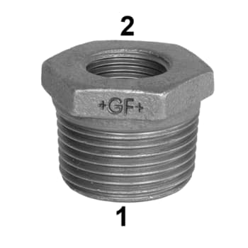 [000241480] 3" x 2" Galvaniseret nippelmuffe