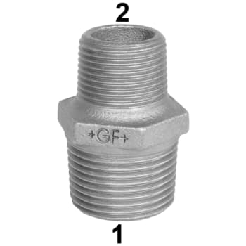 [000245167] 2" x 1.1/2" Sort brystnippel