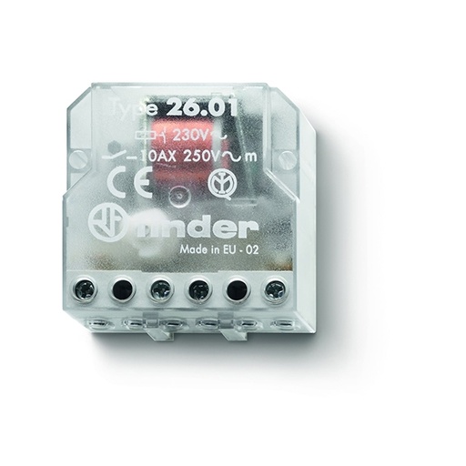 [6222003740] Kiprelæ, 10A til indbygning, 1 slutte, 12V AC