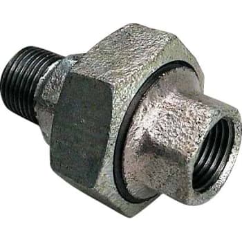 [000341404] 1/2" Galvaniseret union muffe/nippel