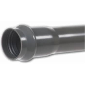 [994010160] Kaczmarek 160 x 6000 mm PVC-trykrør m/mf., PN10, grå, spildevand
