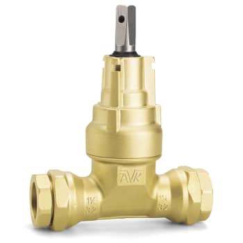 [954303165] AVK 32 mm servisventil med skruvkoppling, mässing, PN16