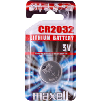 [991017634] Maxell Lithium CR2032 knapcelle batteri, 1 stk.