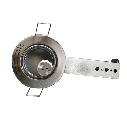 [56844-1] Downlight 12 V GU4 Max 20W Børstet kipbar