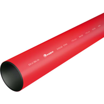 [199542111] Evopipes 110 mm SDR17,6 PE-kabelrør, glat/glat, 6 m, rød