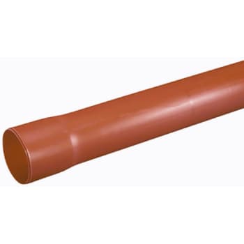 [199561033] Letbek 32/28 mm PE-kabelrør med muffe, glat/glat, 6 m, orange