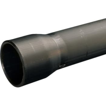 [199666110] Wavin 110/90 mm PE-kabelrør med muffe, glat/glat, 6 m, sort