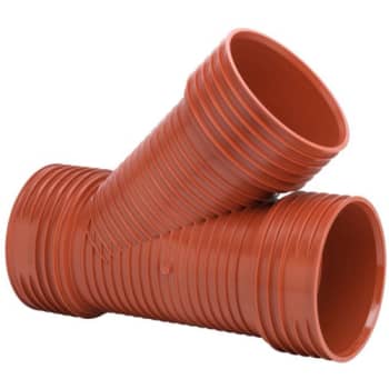[191636255] Uponor Double/Rib2 250 x 250 mm 45 gr. PP-grenrør, u/gummiringe