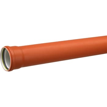 [195011105] Uponor 110 x 1000 mm PP-kloakrør m/muffe, klasse N SN4, EN 13476