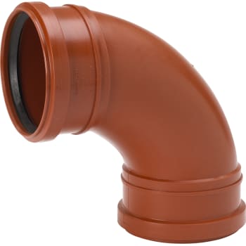 [195052115] Uponor 110 mm 88 gr. PP-kloakbøjning med 2 muffer