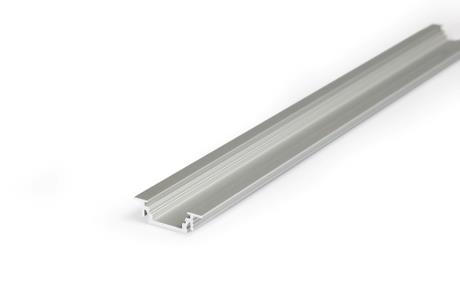 [510705] DIOFLEX Alu profil GROOVE10 BC/UX indbyg 1m24x7mm