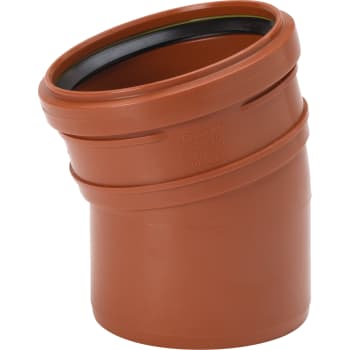 [195057165] Uponor 160 mm 15 gr. PP-kloakbøjning