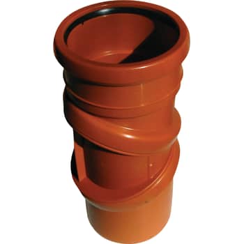 [195058110] Jotiflex 110 mm drejelig PP-kloakbøjning med 1 muffe, trinløs