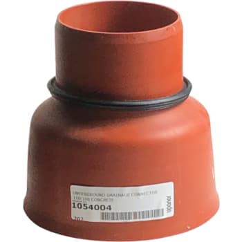[195089115] Uponor 110 mm PP-overg. t/beton- og lerspids, m/gummiring, lang