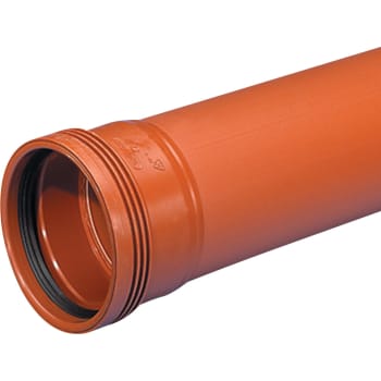 [195110025] Wavin 110 x 250 mm PP-kloakrør m/muffe, klasse N SN4, EN 1852