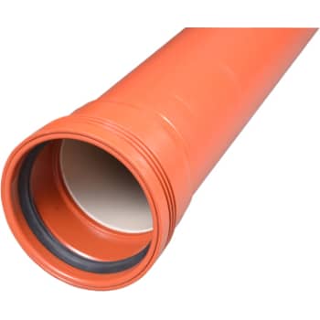 [195110300] Wavin 110 x 3000 mm PP-kloakrør m/muffe, klasse N SN4, EN 13476