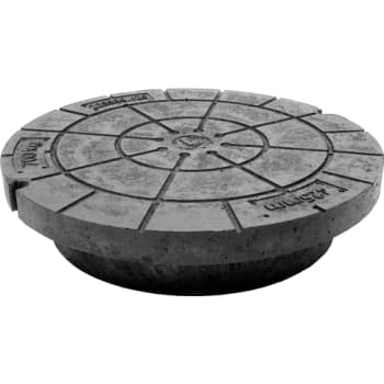 [195585425] Lauridsen 425 mm dæksel til kegle med fals, genbrugsplast, 0,7 t