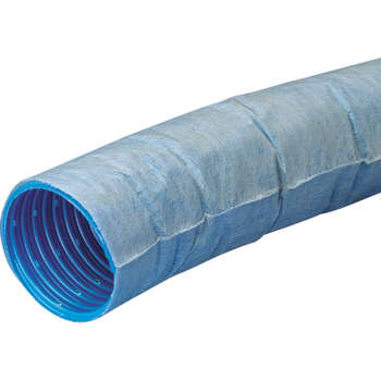 [197081005] Wavin 126/113 mm PVC-drænrør med 2,5 x 5 mm slids og filt, 50 m