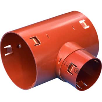 [197213142] Wavin 160 x 92 mm 90 gr. PVC-drængrenrør