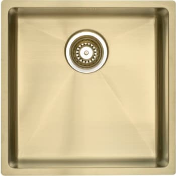 [930202736] Lavabo Kubus 400 Soft køkkenvask, 44x44 cm, messing pvd