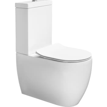 [930220298] Lavabo Glomp BTW gulvstående toilet med cisterne, hvid