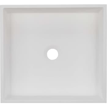 [930220342] Lavabo håndvask i Solid-Surface, 40x37x10,5 cm, hvid