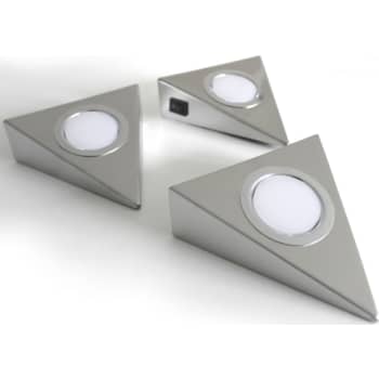 [930229289] Trekant LED-spot til underskabsbelysning, 3 spots og driver