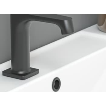 [930229363] Dansani Overløbsroset til porcelænsvask, sort mat