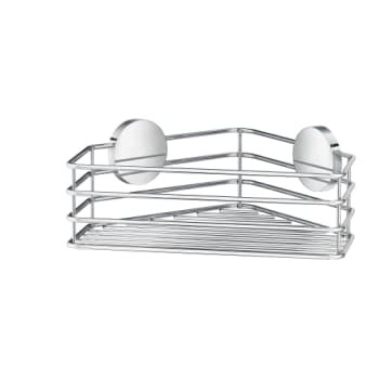 [930230174] Smedbo beslagsboden selvklæbende hjørne brusekurv, krom stål