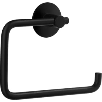 [930230254] Smedbo beslagsboden selvklæbende toiletpapirholder, mat sort 