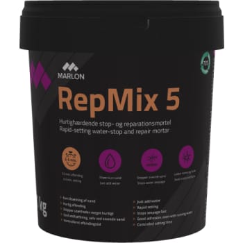[930230801] Marlon RepMix 5 stop- og reparationsmørtel, 1 kg