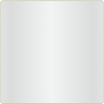 [930231047] Loevschall Refine spejl med ramme, børstet messing, 80x80 cm