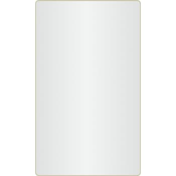 [930231050] Loevschall Refine spejl med ramme, børstet messing, 60x100 cm