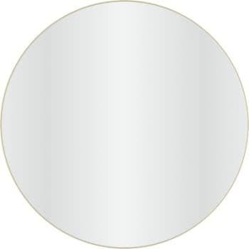 [930231059] Loevschall Refine spejl med ramme, børstet messing, Ø100 cm