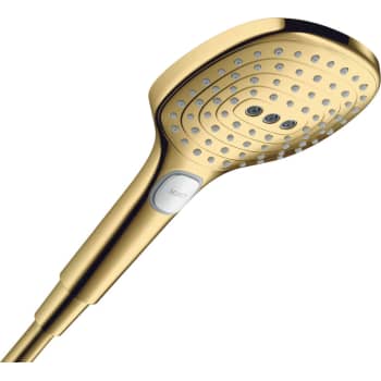 [738524305] Hansgrohe Raindance Select E 120 3jet håndbruser,  poleret guld-optik