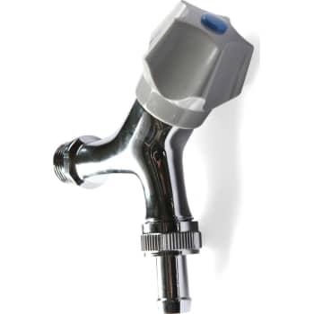 [742425004] 1/2" Aftapventil skrå krydsgreb krom