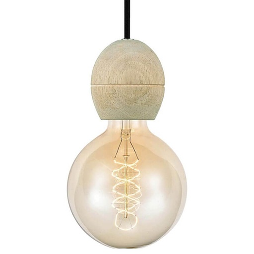 [716807] Light E27 fatningssæt i lyst træ