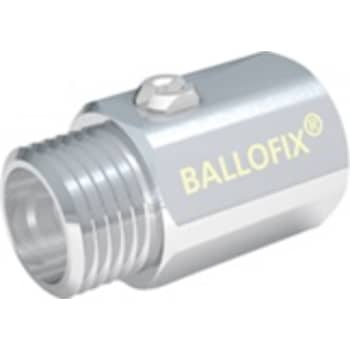 [743520304] 1/2" Kuglehane krom muffe/nippel