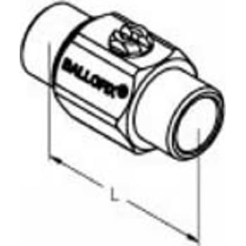 [743570304] 1/2" Kuglehane krom nippel/nippel