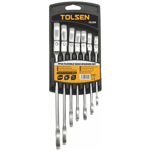 [9816595] Ring-skraldenøglesæt, 7 dele