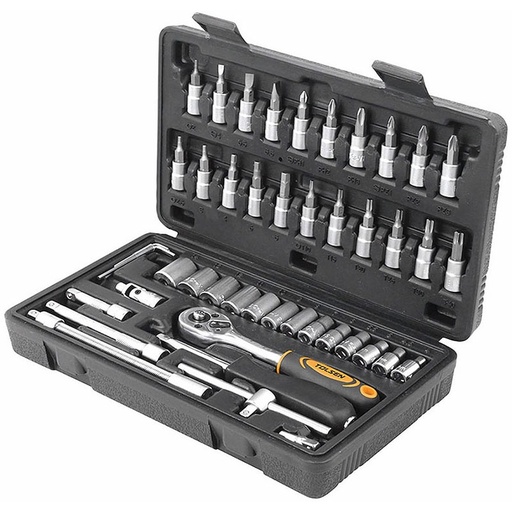 [9816561] Topnøglesæt ¼”, 46 dele