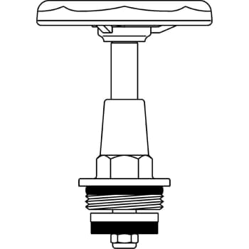 [745001004] 1/2" Ventiloverdel med håndhjul