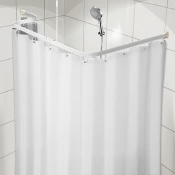 [777441120] Forhæng Unicolor Miljø b:120 x h:200cm Hvid 8kovser Uden bly/PVC