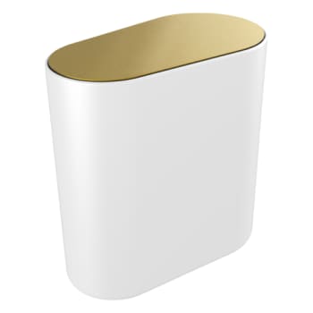 [777742005] Pressalit Style Toiletspand, børstet messing/hvid