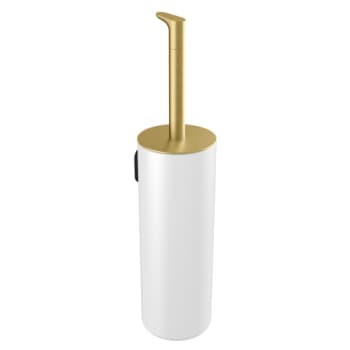 [778496005] Toiletbørste, børstet messing/hvid