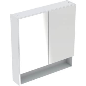 [780067230] Ifö Spira Pro spejlskab 2 låger 58.8x85x17.5cm Hvid/Larkeret mat