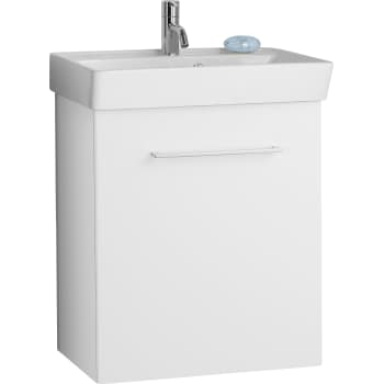 [781382010] Dansani møbel 50x57,6x35 cm m/låge i hvid højglans - uden vask