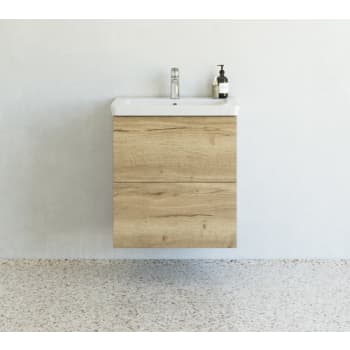 [781479238] Dansani 62,7 cm møbelpk. Play 2sk. vask LARGHETTO, natur eg