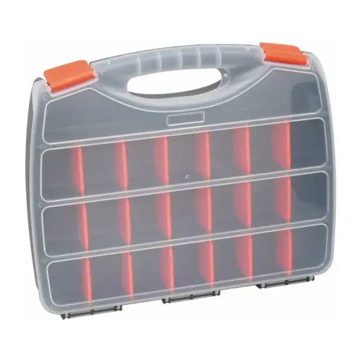 [9916019] Opbevaringskasse, Antal fag 22, mål 380X310X60MM